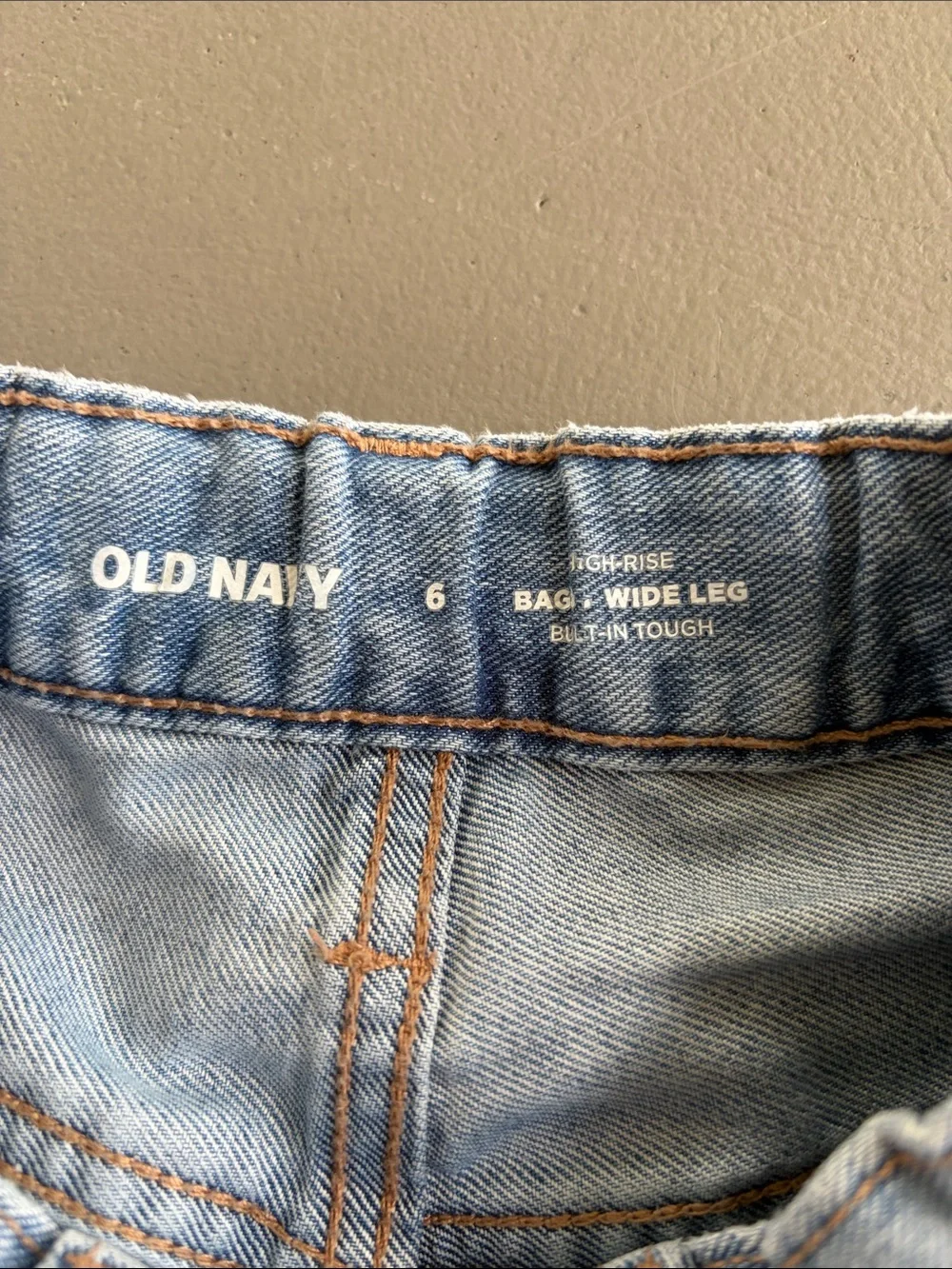 Old Navy High-Rise Baggy Wide Leg Jeans - Light Blue Size 6